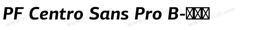 PF Centro Sans Pro B字体转换